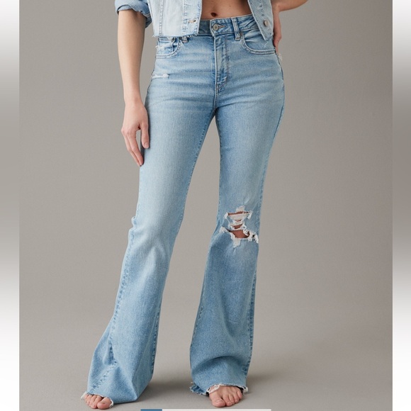 American Eagle Outfitters Denim - American Eagle super high rise next level stretch flare. 16R